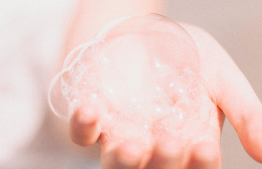 Bubbles in a hand