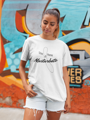  T-shirt "Stay Home & Masturbate" par Désirables